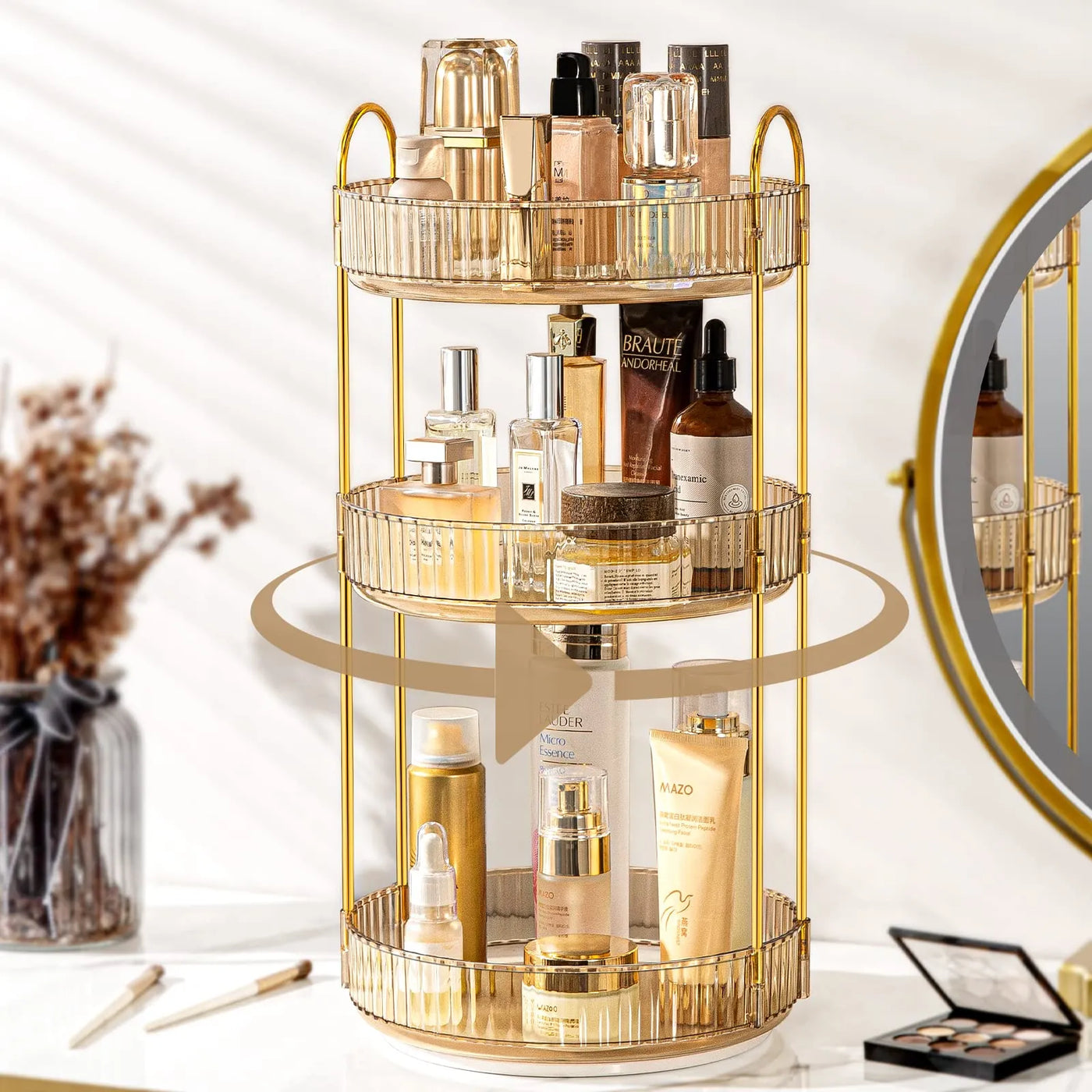 360 Rotating Makeup Organizer