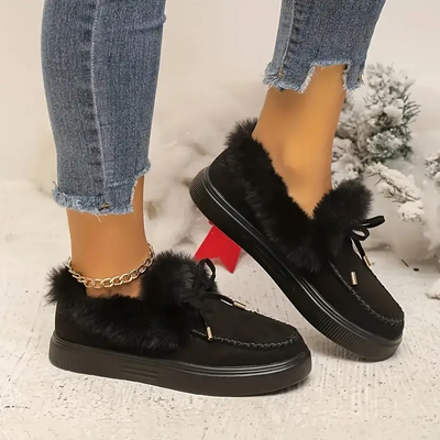 FurGlam Suede Casual Shoes