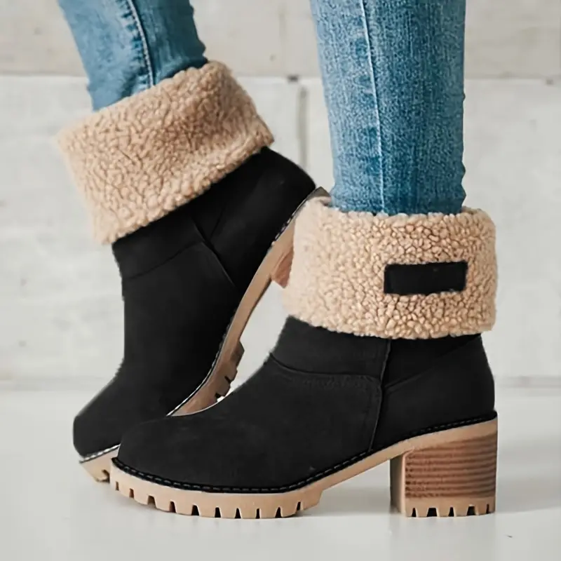 Winter Mid Heel Boots