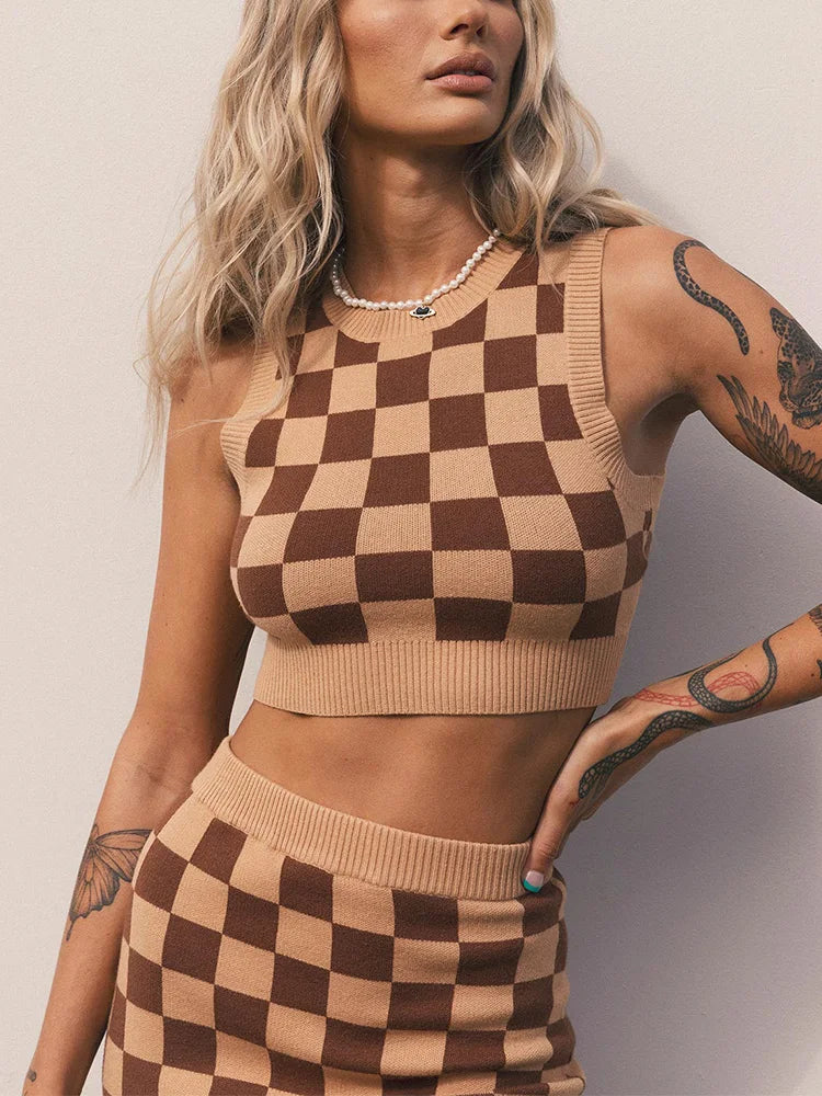 Checkmate Chic Top