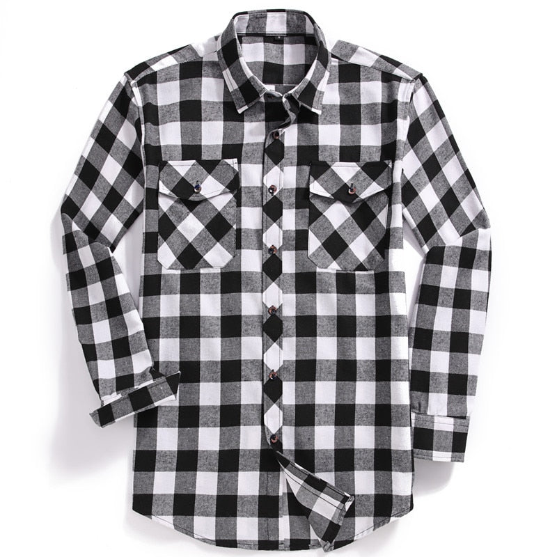 Harrington Plaid Flannel Shirt