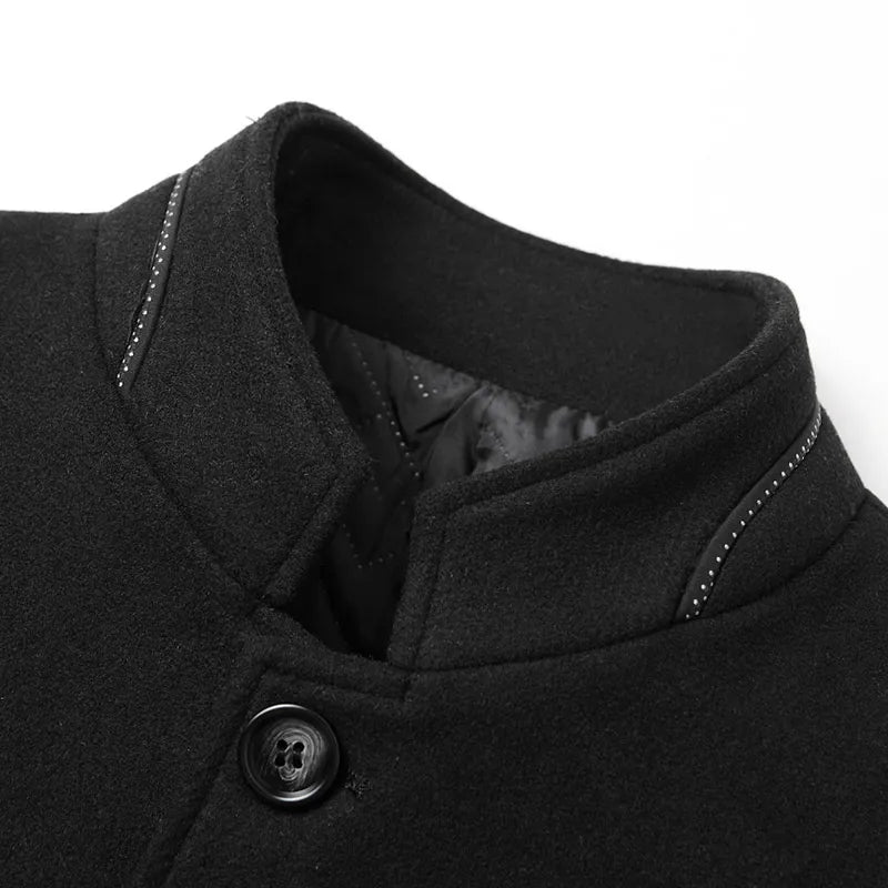 Men's Classic Wool Trench Coat