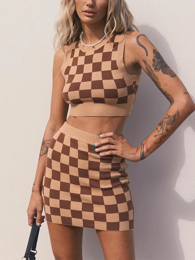 Checkmate Chic Top