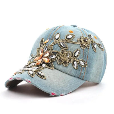 Floral Glam Cap