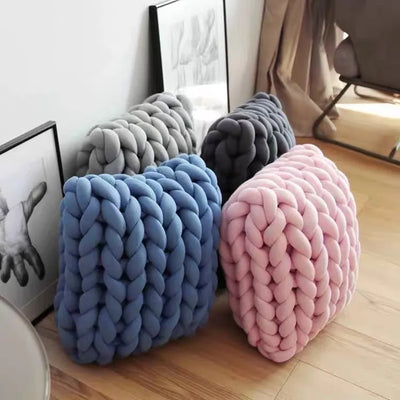 Hand-woven Coarse Wool Pillow