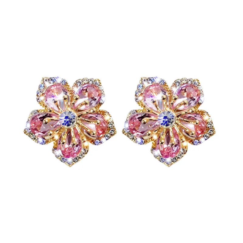 Blossom Blush Zirconia Stud