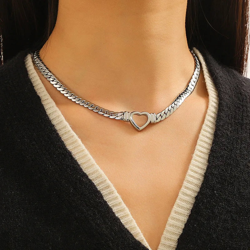 Heartstrings Snake Chain Necklace