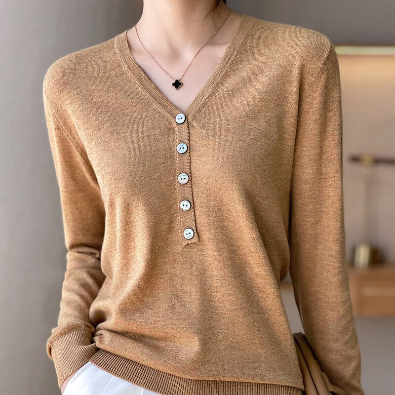 V-Neck Cashmere Sweater