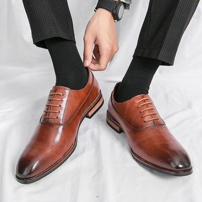 Italian Made Oxford shoes  With Patent Leather