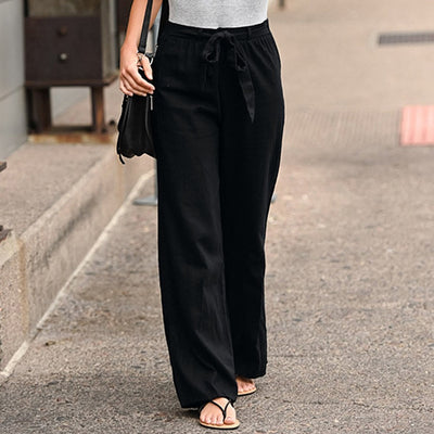 Stunneriva Straight Linen Pants