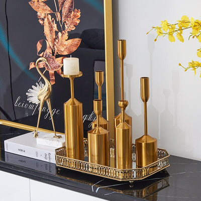 Regal Aurum Candle Holders