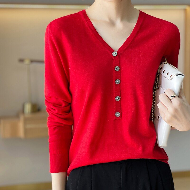 V-Neck Cashmere Sweater