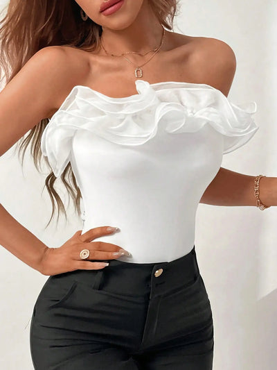 Glam Strapless Chic Top