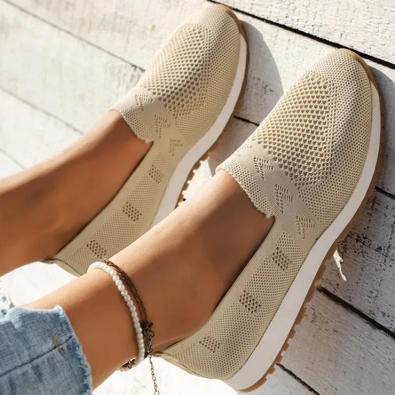 Breathable Knit Loafers