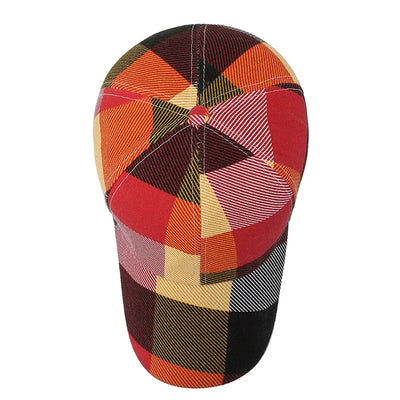 Plaid Sun Cap