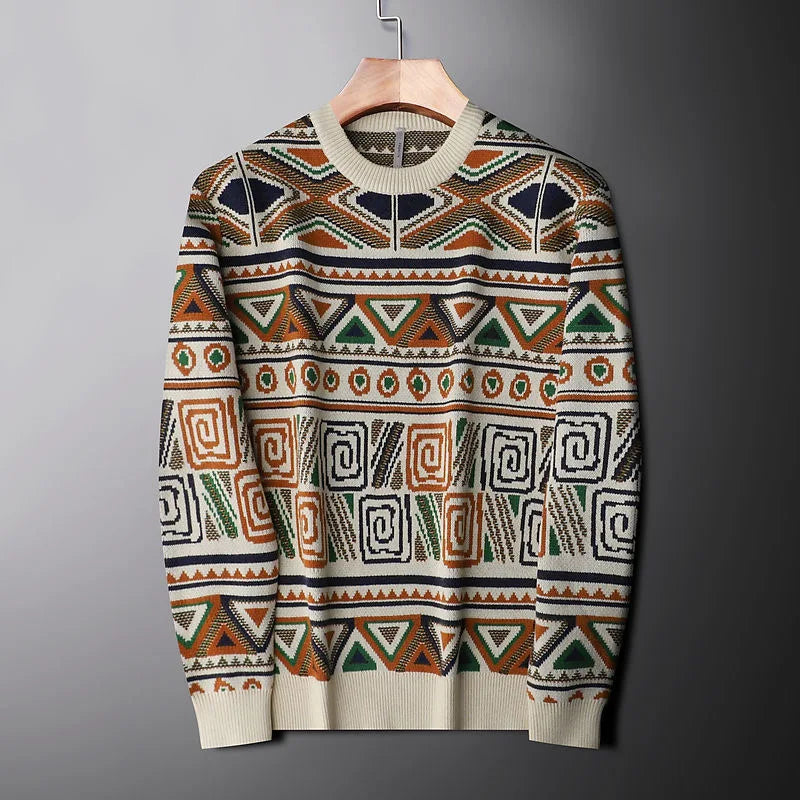 Premium Jacquard Knit Pullover