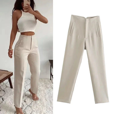 Classic High Waist Pants