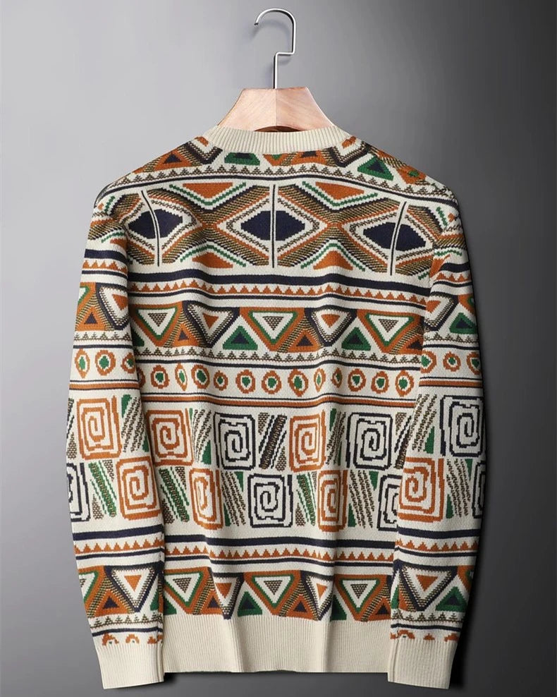 Premium Jacquard Knit Pullover