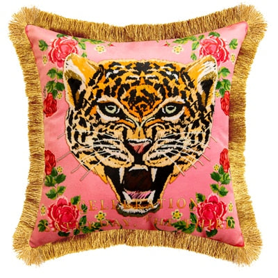 Luxe Leopardess Plush Pillow Case