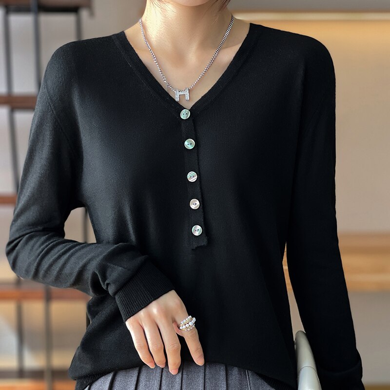 V-Neck Cashmere Sweater