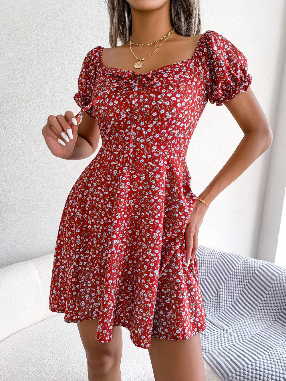 Floral  Cotton Dress