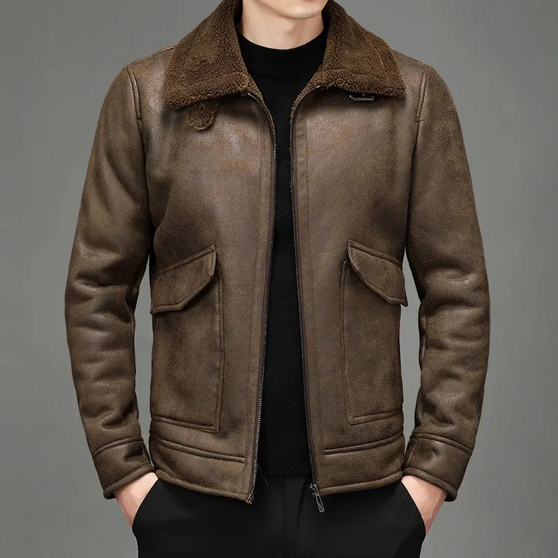 Vincent Suede Leather Jacket