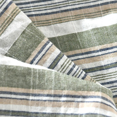 Cotton Linen Striped Shirt