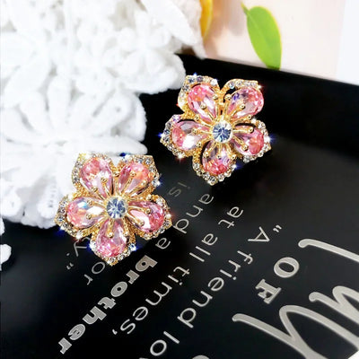 Blossom Blush Zirconia Stud