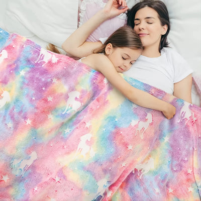 Glow Unicorn Blanket