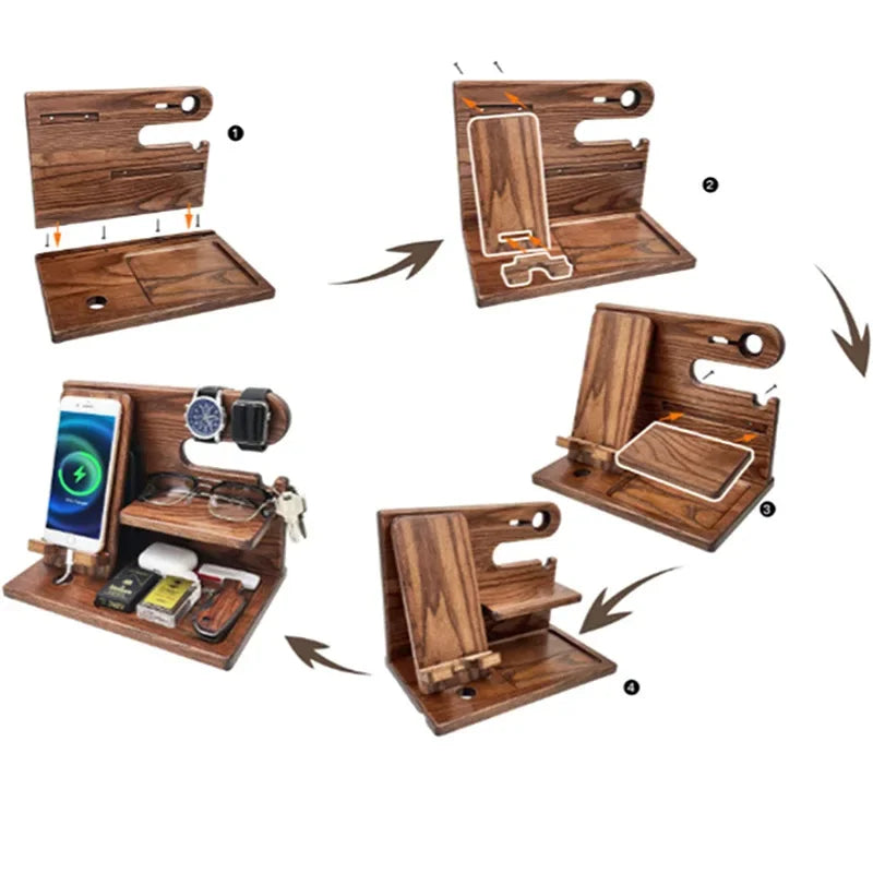 Wooden Phone Organizer