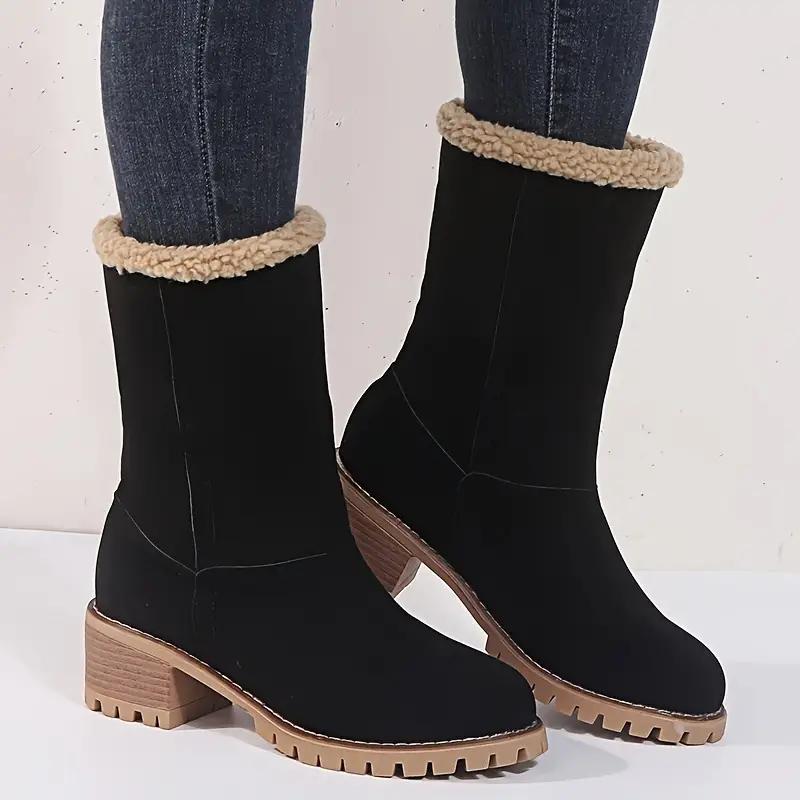 Winter Mid Heel Boots