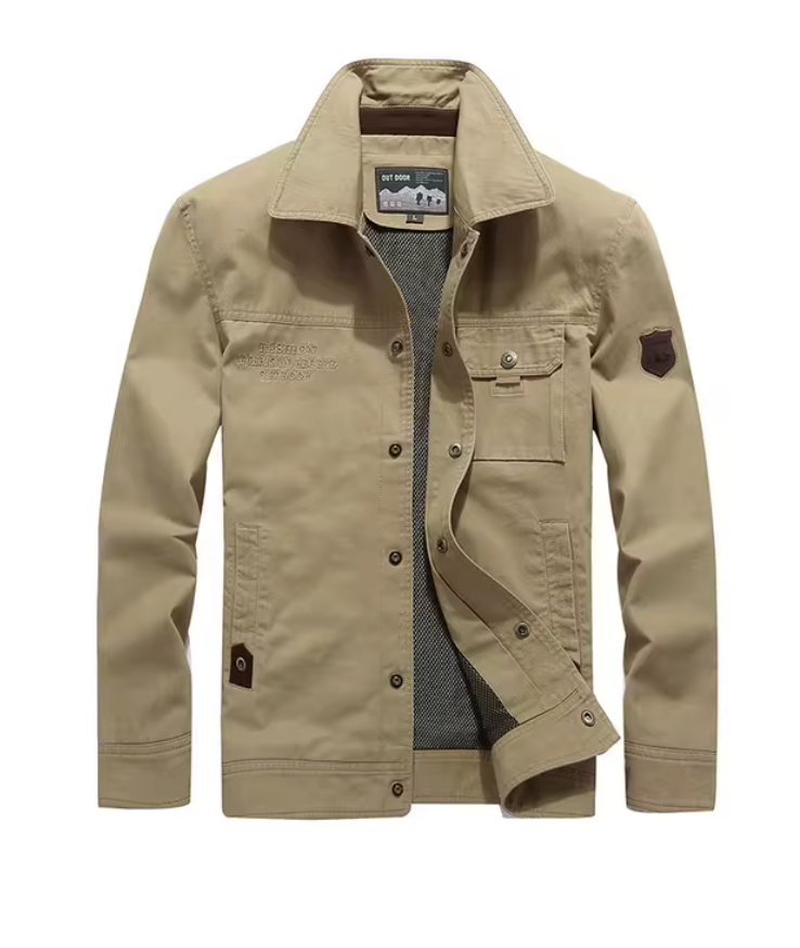 Rugged Style Cargo Jacket