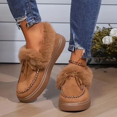 FurGlam Suede Casual Shoes