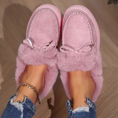 FurGlam Suede Casual Shoes