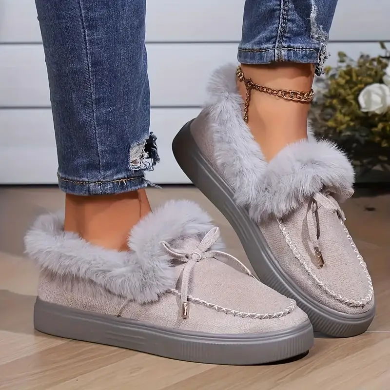 FurGlam Suede Casual Shoes