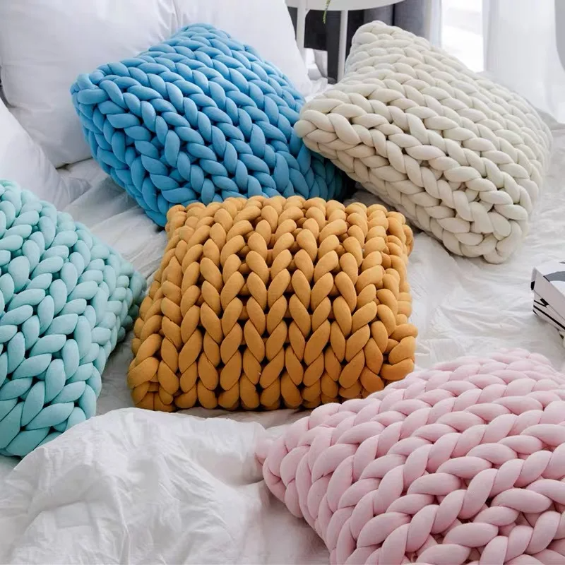 Hand-woven Coarse Wool Pillow