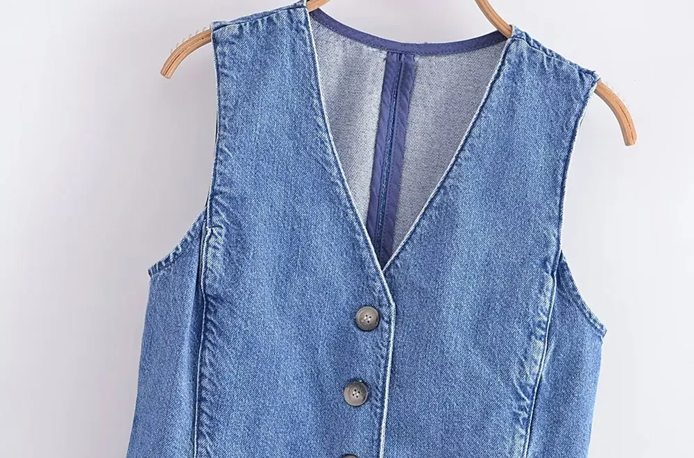 Vintage Denim Waistcoat