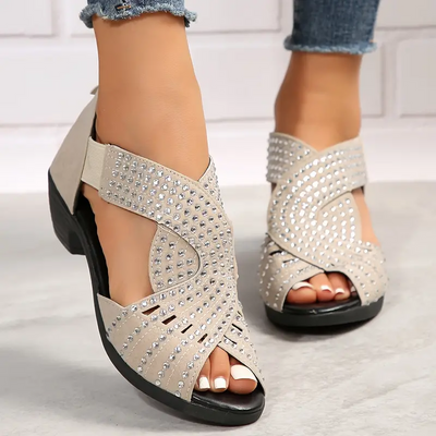 Nayrubi Crystal Sandal