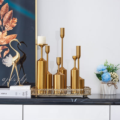 Regal Aurum Candle Holders